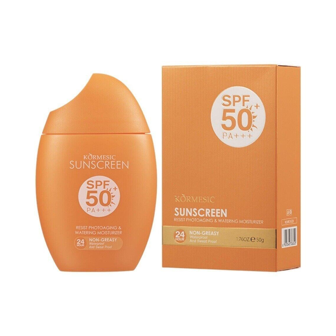 Crema Protectora Solar SPF50 PA+++ 50g KORMESIC – Protección Avanzada, Hidratación y Cuidado Diario