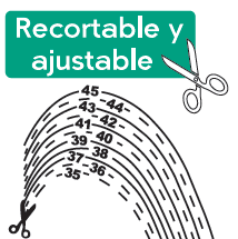 Plantillas Recortables para Mujer (Tallas 35-40)